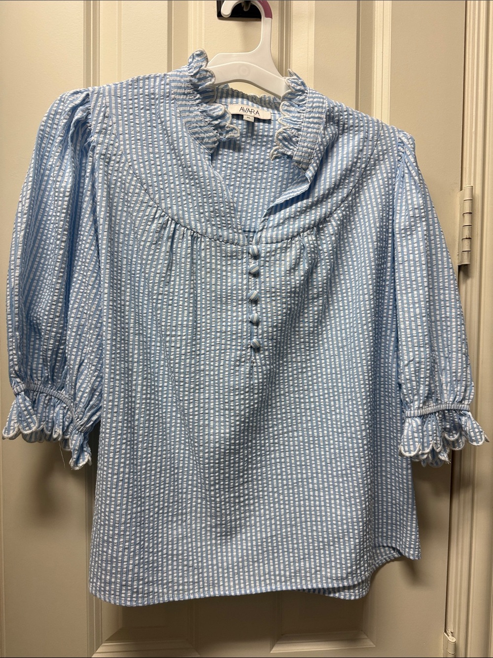 SHOP AVARA XL SEERSUCKET BLOUSE XL